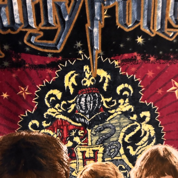 HARRY POTTER SOFT PLUSHY BLANKET/THROW HERMIONE RON & HOGWARTS 4FTx5FT - Picture 11 of 11